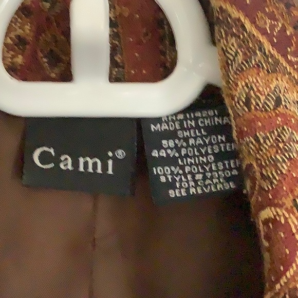 Autumn paisley jacket with 3/4 length sleeves. - Picture 3 of 3